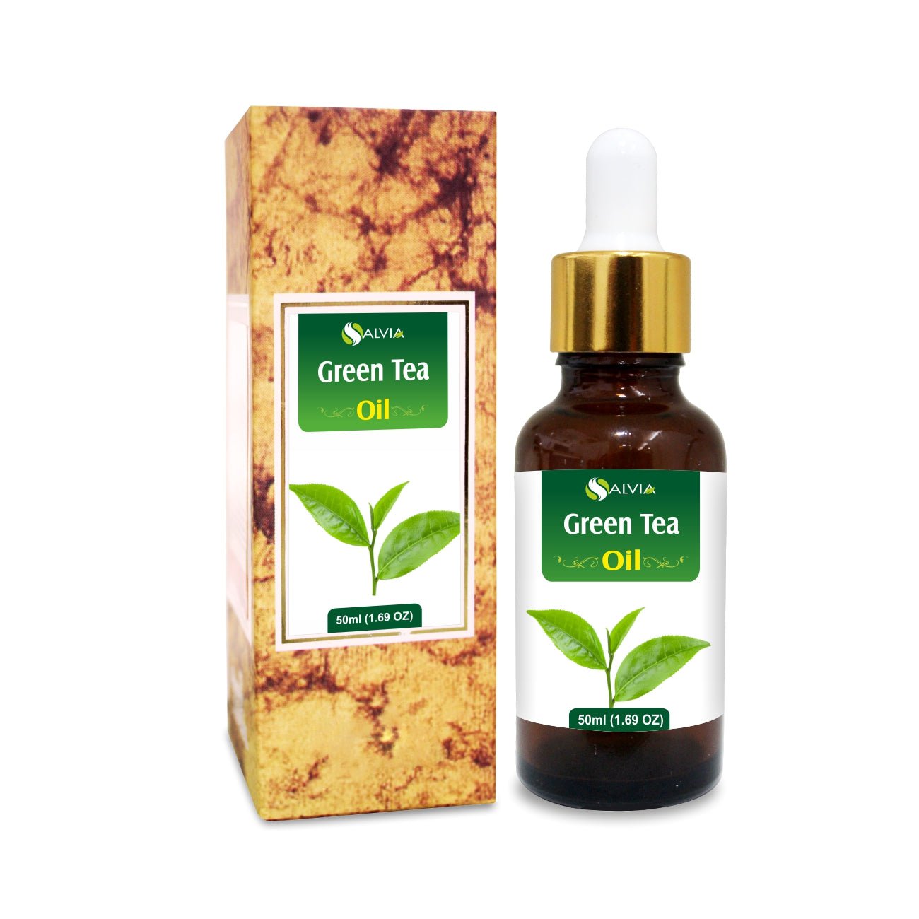 Salvia Natural Carrier Oils 50ml Green Tea Oil Salvia Natural Carrier Oils 50ml Green Tea Oil